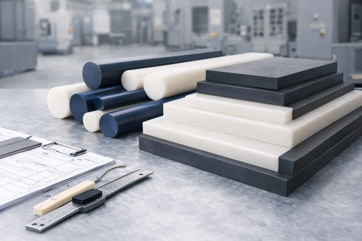 CNC machined plastic components